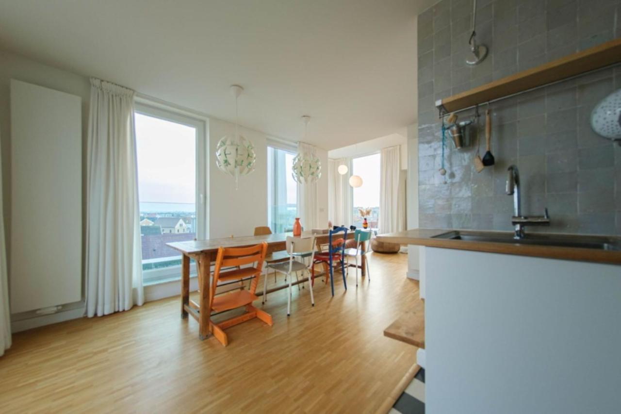 Stijlvolle En Lichtrijke Design Penthouse Met Prachtig Uitzicht Te Wenduine Leilighet De Haan Eksteriør bilde
