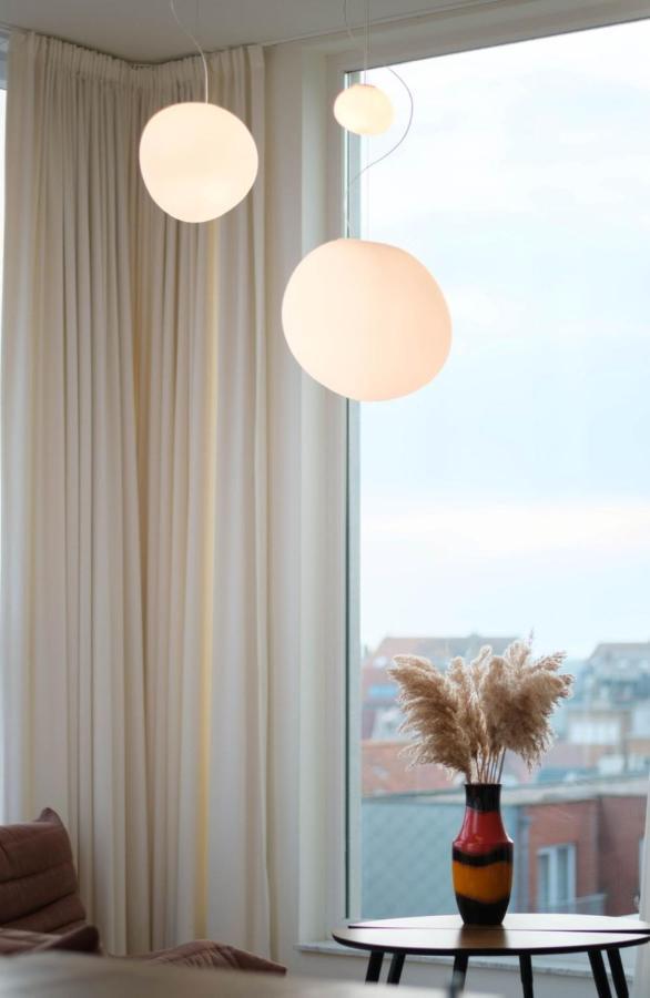 Stijlvolle En Lichtrijke Design Penthouse Met Prachtig Uitzicht Te Wenduine Leilighet De Haan Eksteriør bilde